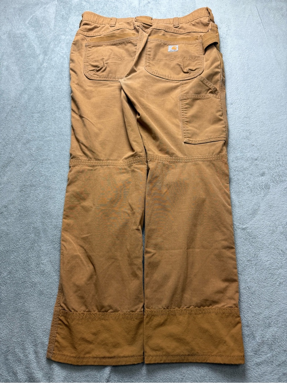 Carhartt Brown Men's Cargo Work Pants Mudflap Workwear Carhartt BrownPants 32x30